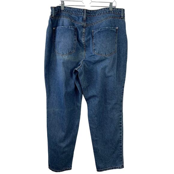 Women's Jean Bundle (2) Blue/Black Streetwear Casual Denim/Cargo Plus Size 16/18 - Picture 2 of 15